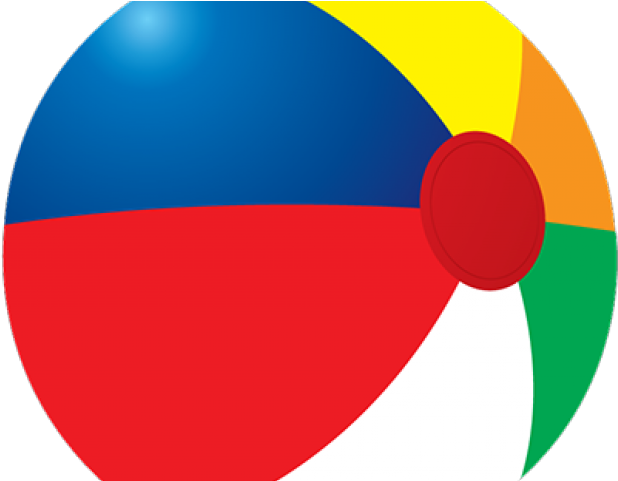 Beach Ball Clipart Pool - Swimming Pool Ball Png (640x480), Png Download