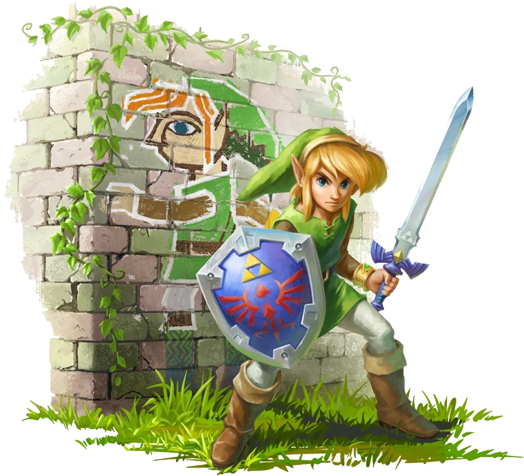 I Know Everyone Loves The 3d Zelda's, But There Is - Legend Of Zelda A Link Between Worlds Link (600x523), Png Download