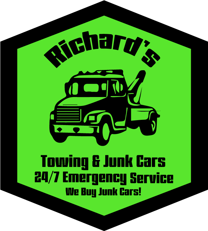 Richard's Towing & Junk Cars - Tow Truck Clip Art (763x787), Png Download