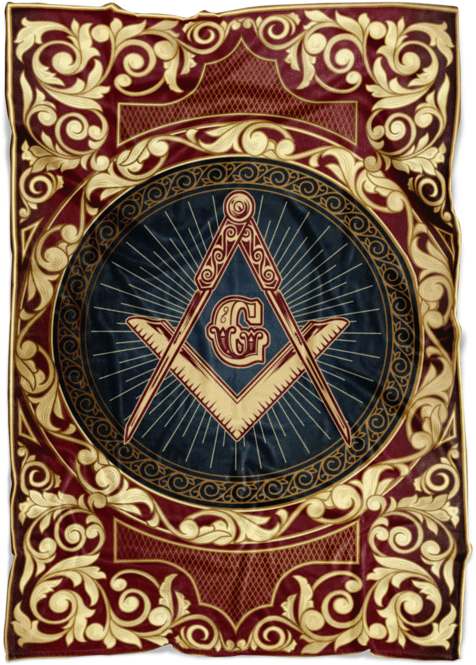 Square Compass Fleece Blanke - Motif (670x670), Png Download