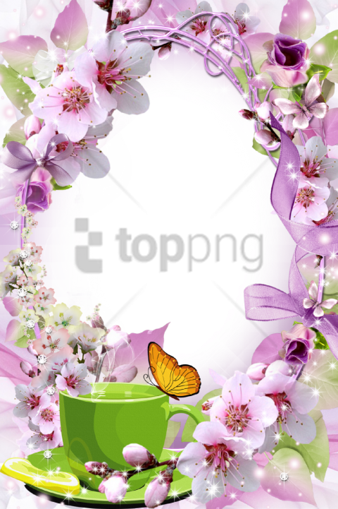 Free Png Spring Border Png Png Image With Transparent - Nachmittags Grüße (480x721), Png Download