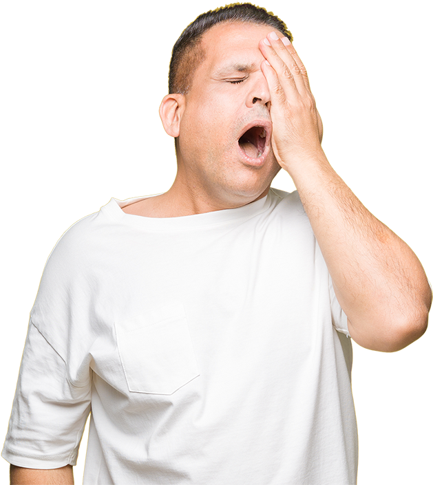 Sleep Related Disorders - Man (700x736), Png Download