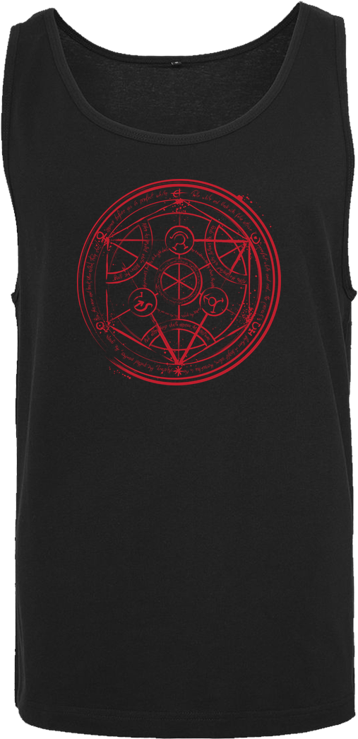 Monekers Transmutation Circle T-shirt Tanktop Men Black (1044x1044), Png Download