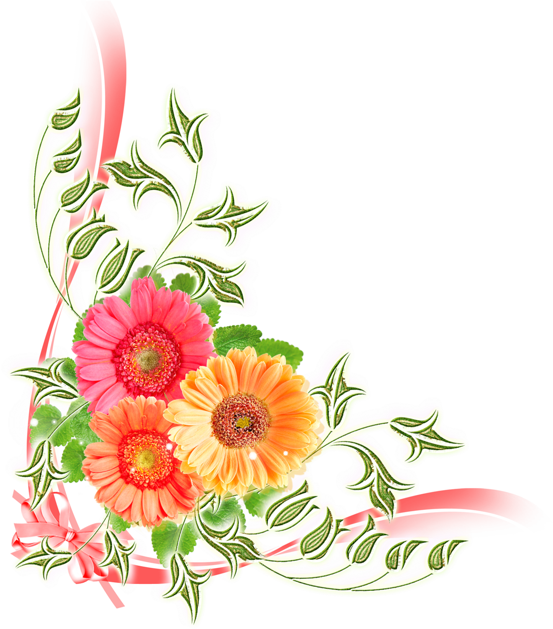 Marcos Para Diapositivas Con Flores (1280x1280), Png Download