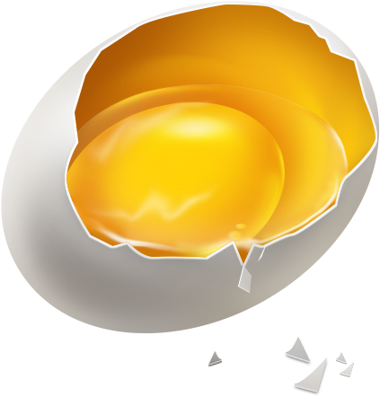 Eggshell Computer File Transprent Png Free Download - Kirilmiş Yumurta Png (607x540), Png Download