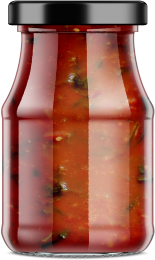 Glass Sauce Jar - Sauce Label Template (866x650), Png Download