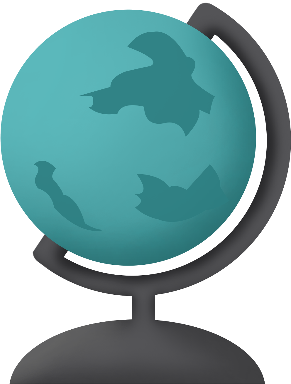 Globo Articoli Di Cancelleria Cartoni Animati Stile - Portable Network Graphics (2000x2000), Png Download