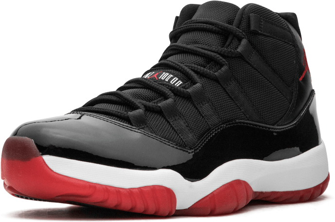Air Jordan 11 Retro 'bred' - Jordan 11 Bred 2019 (1000x600), Png Download