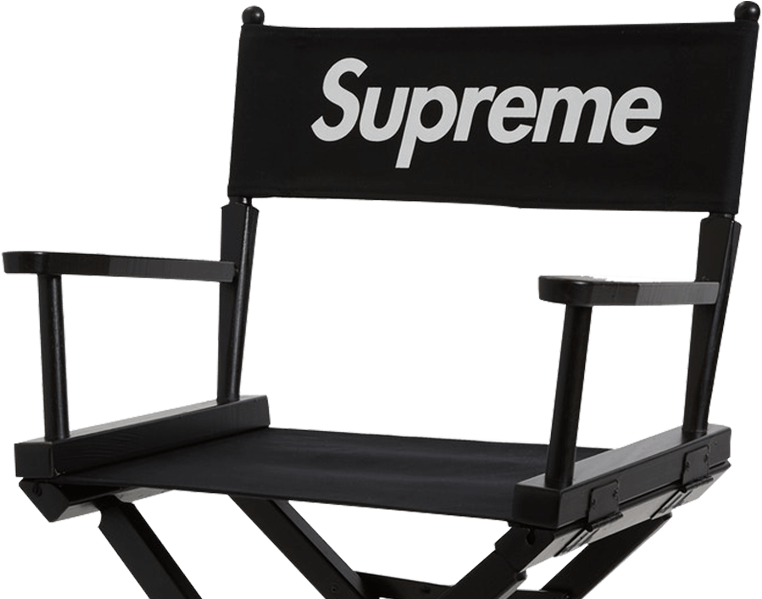 Download S Chair "ss Black Supreme Directors Chair Full Size PNG