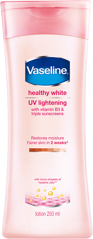 Vaseline Healthy White Uv Lightening 250ml E1444623223675 - Vaseline Healthy White Instant Fair With Micro Reflectors (450x1000), Png Download