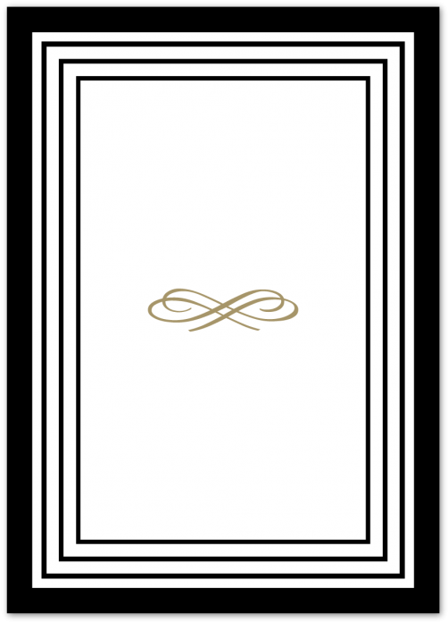 Black Tie Wedding Invitation - Painting (570x760), Png Download