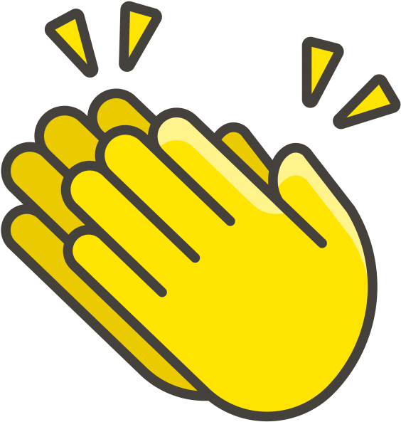 Clapping Hands Emoji - Animation Clapping Clipart (866x650), Png Download