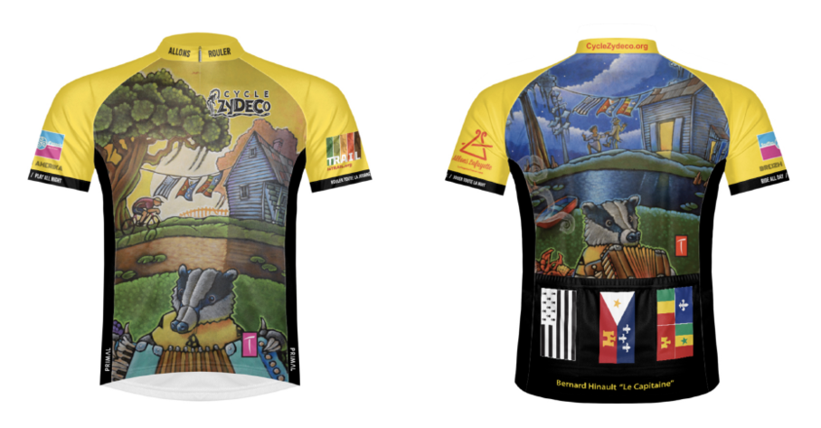 The 2018 Cycle Zydeco Jersey Featuring "the Badger" - Active Shirt (1000x500), Png Download
