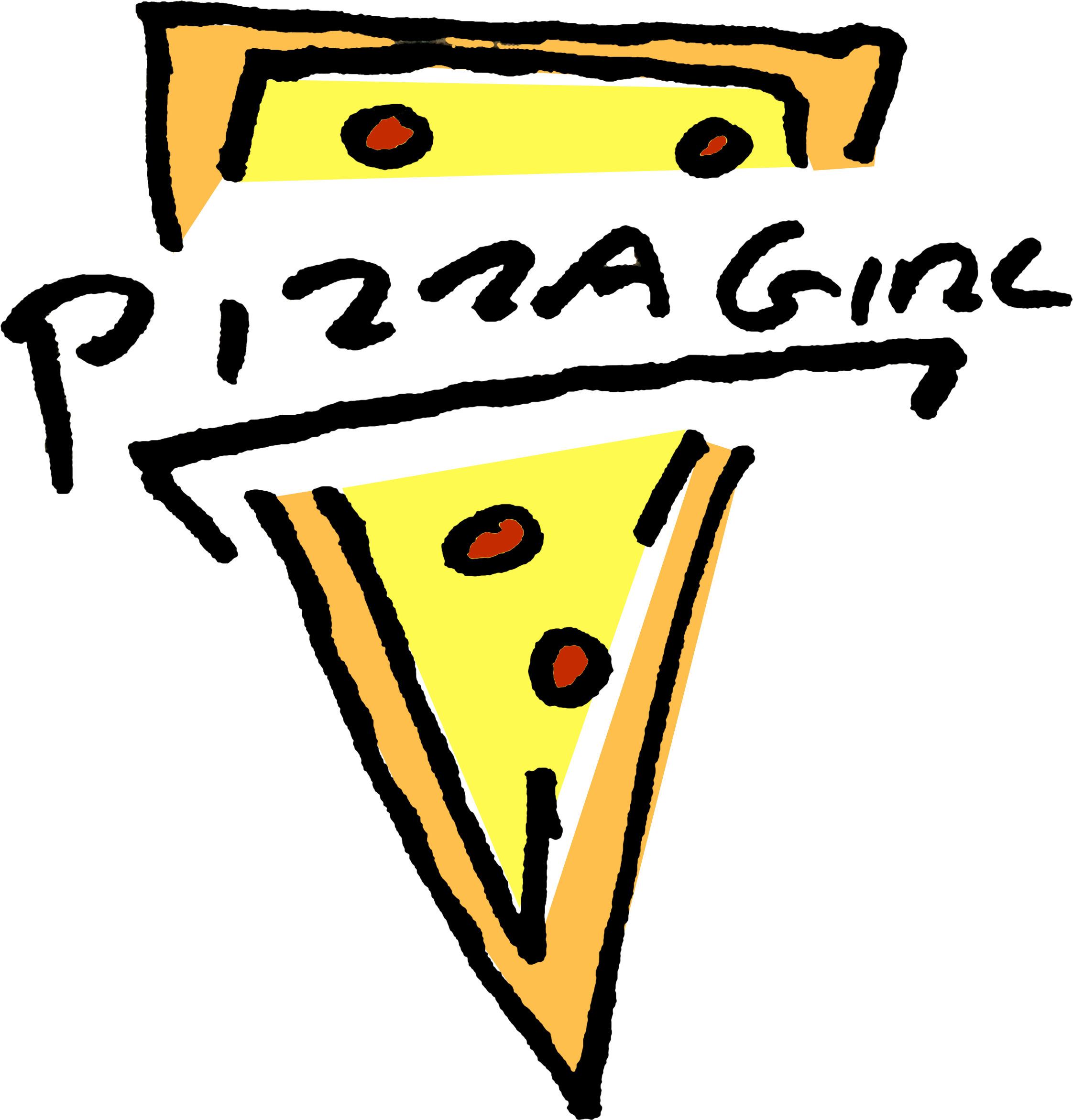 Pizzagirl (3000x3000), Png Download