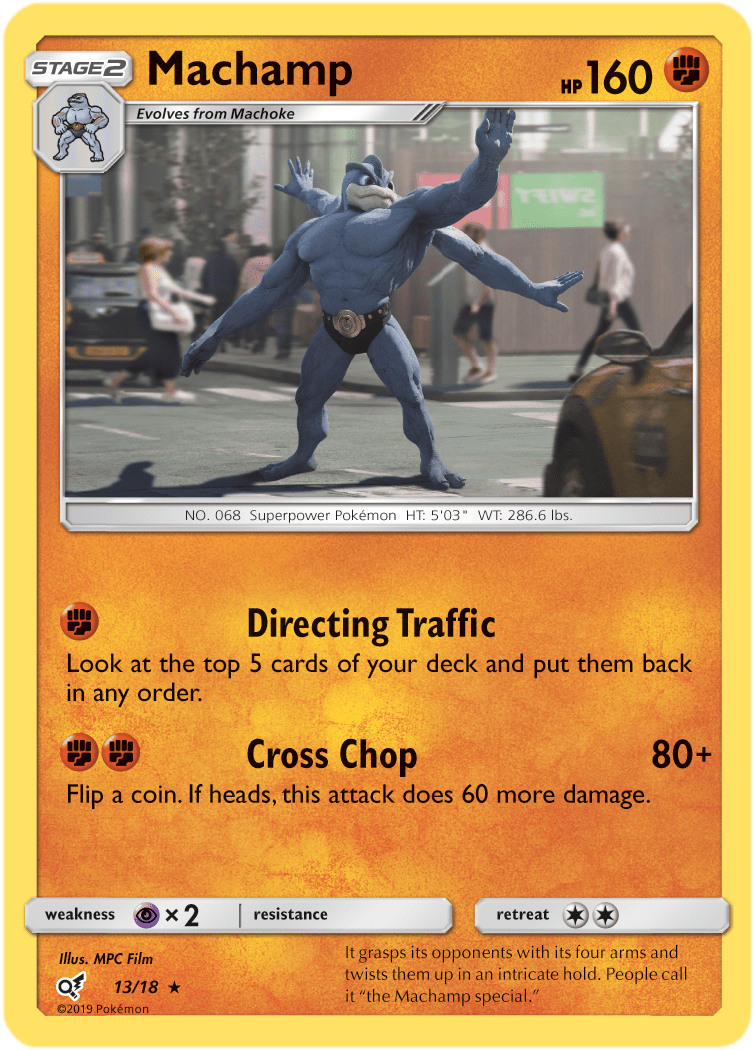 Pokemon Tcg Detective Pikachu Machamp Card - Detective Pikachu Pokemon Cards (819x1114), Png Download