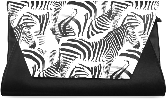 Black & White Stripes Clutch Bag - Cushion (800x800), Png Download