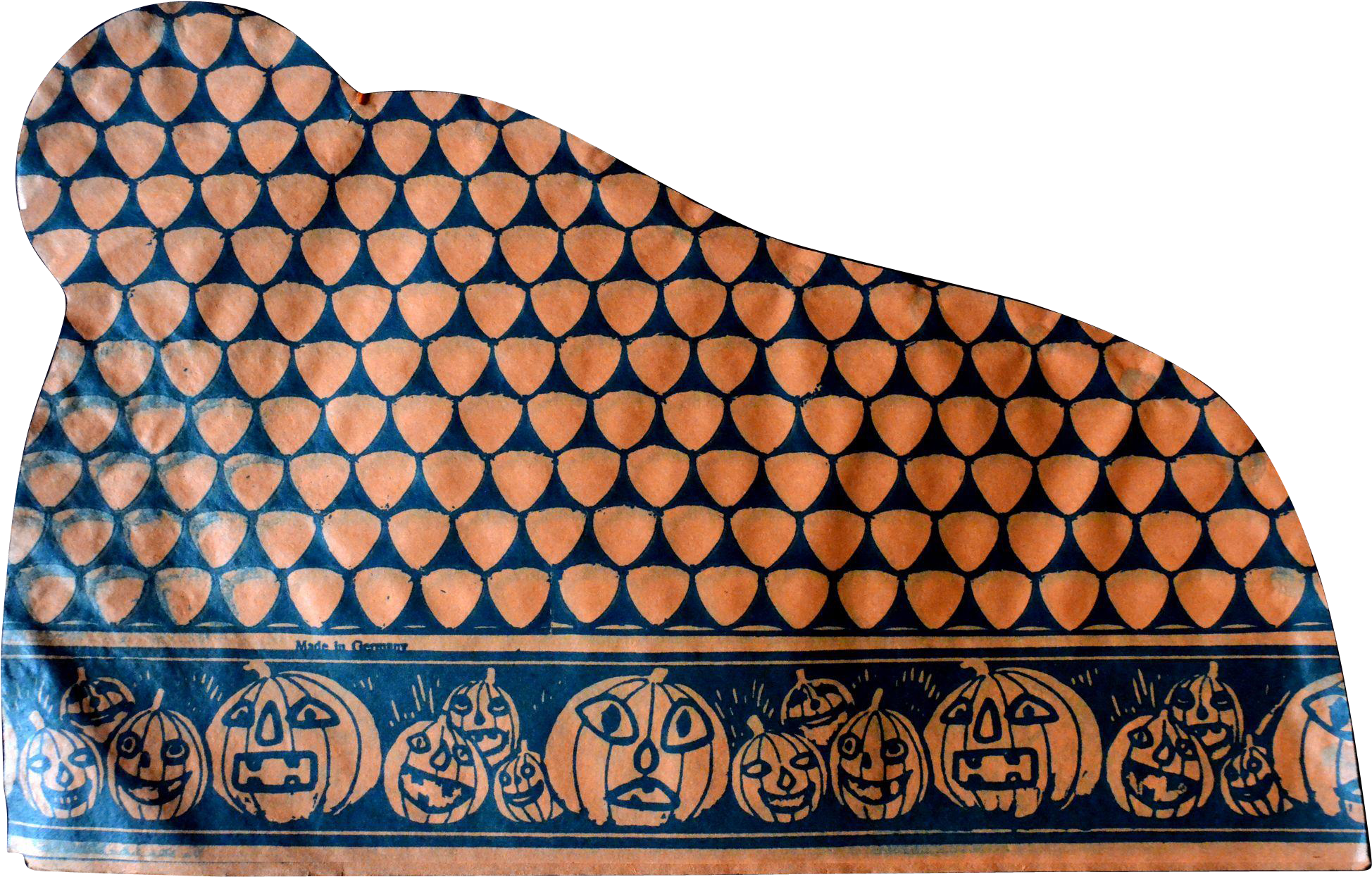 Vintage Halloween Party Hat Pumpkin Patch Border Germany - Pattern (1947x1947), Png Download
