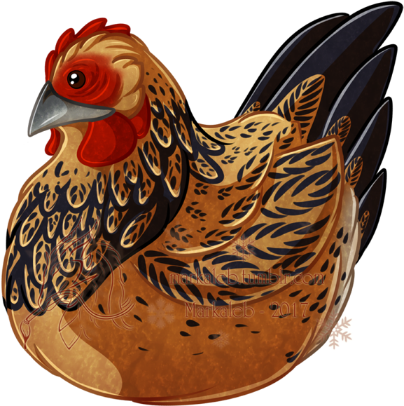 Clicky Hen - Rooster (600x623), Png Download