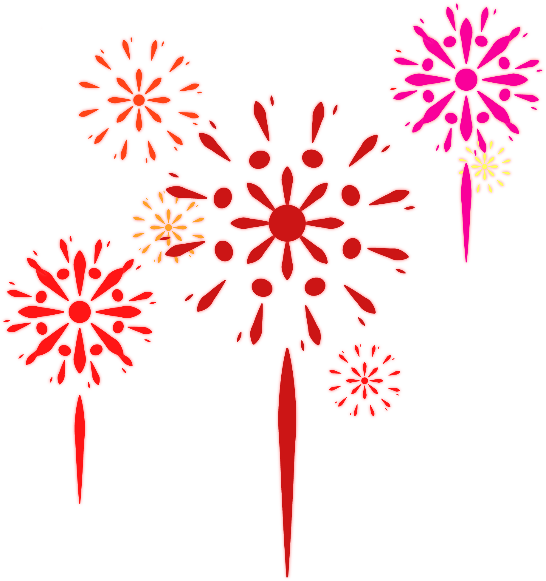 Fireworks Red Festive Commerce Elements Png And Vector - Canada Day (2000x2000), Png Download