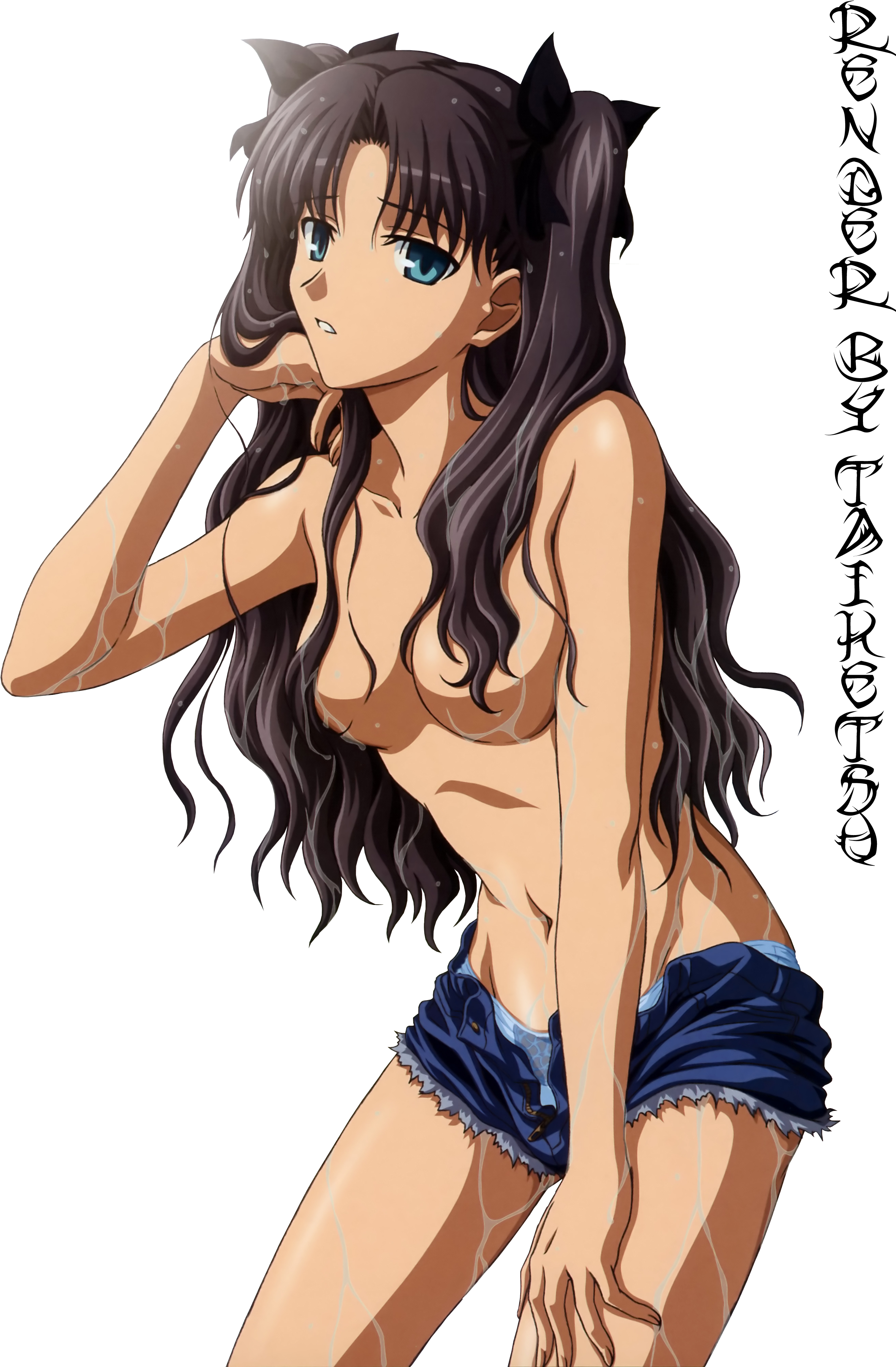 Tohsaka Rin By Zaydo-d5lw3ge - Fate Stay Night Rin (2845x4064), Png Download