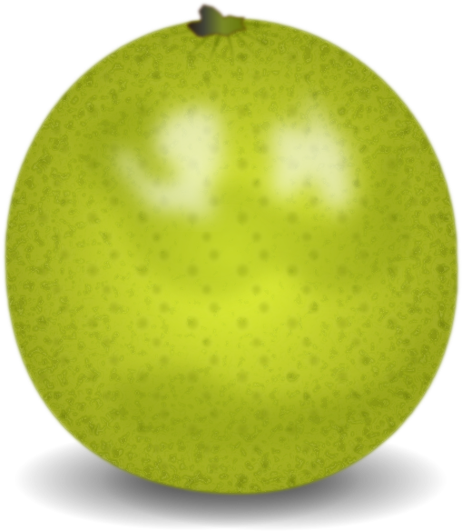 Green Lime Fruit (558x595), Png Download