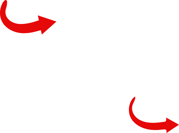 Red Arrow Curve Clip Art - Curved Red Arrow Powerpoint (600x446), Png Download