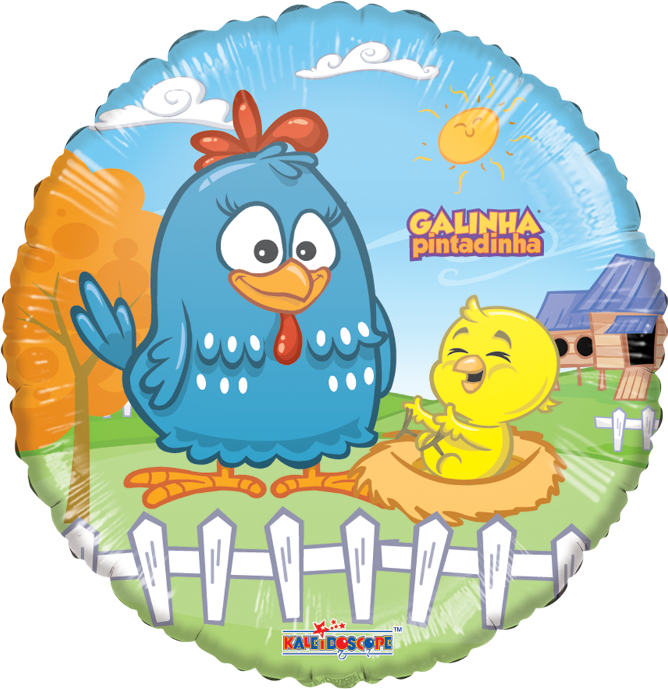 Disponible En - - Papel Arroz Galinha Pintadinha Redondo (1000x1000), Png Download