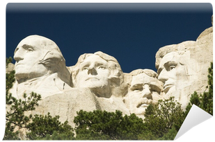 Closeup View Of Mount Rushmore National Monument Wall - Poster Reproduction Encadré: Usa - Mount Rushmore, (400x400), Png Download