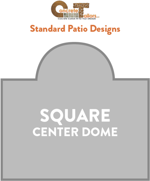 Ct Patio Designssquare Center Dome - Circle (1000x640), Png Download