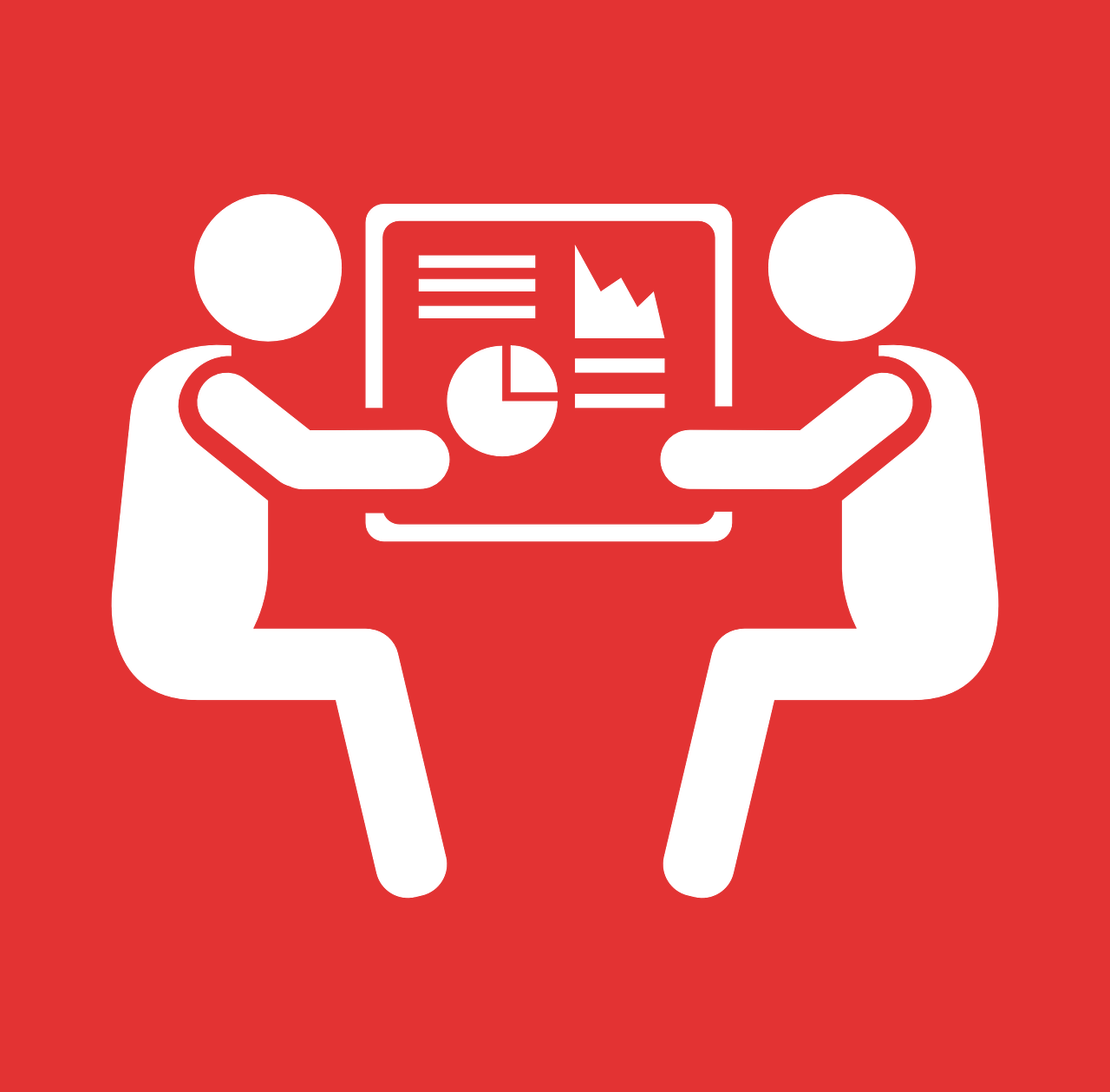 Two Stick People Looking At Data Graphs - Healthcare Quality Metrics (640x629), Png Download