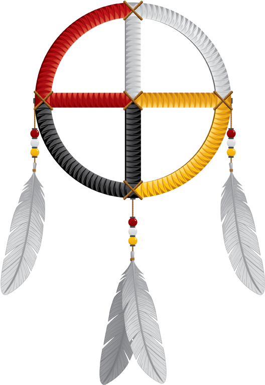 Medicine-wheel Native American Tattoos, Native American - Native American Healing Wheel (537x771), Png Download