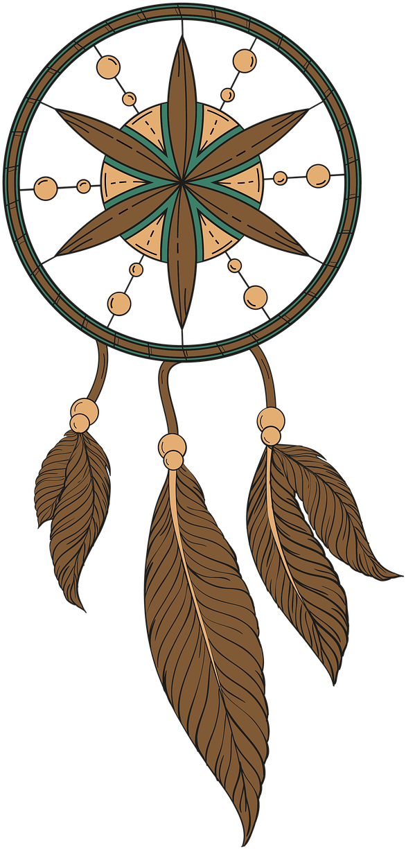 Jewelry, Dream Catcher Dream Feather Indian Indians - Plume Indien Png (609x1280), Png Download