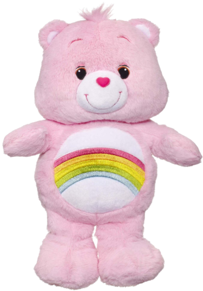 Care Bears Cheer Bear Toy With Dvd - Carebears Classic Plush Toy (600x600), Png Download