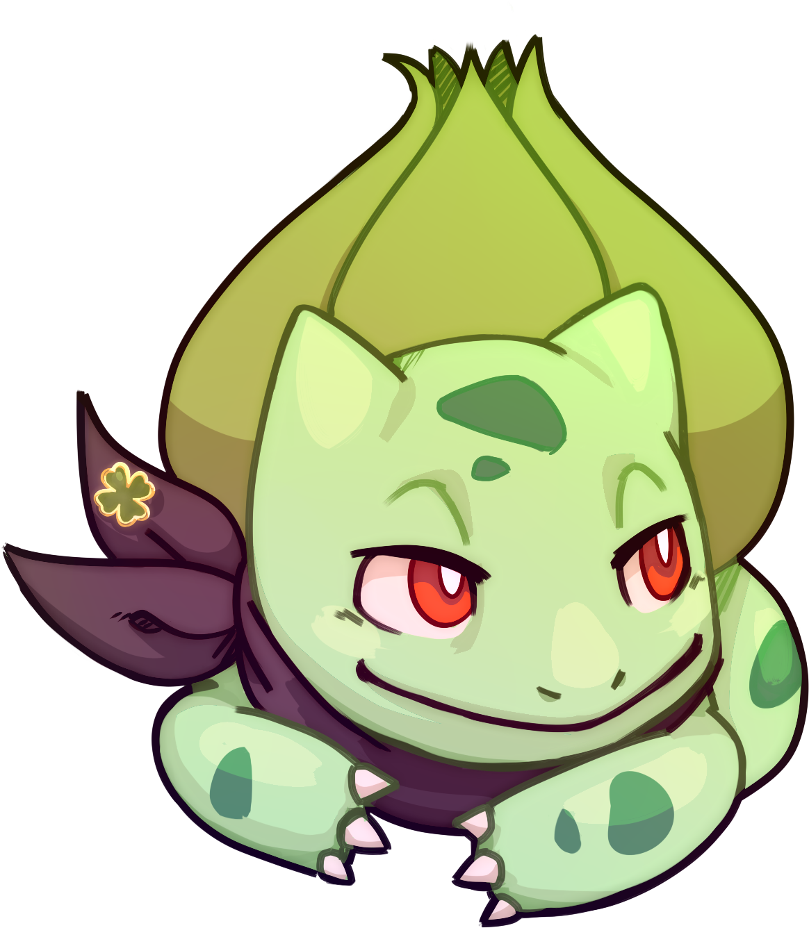 Bulbasaur - Cartoon (1400x1400), Png Download