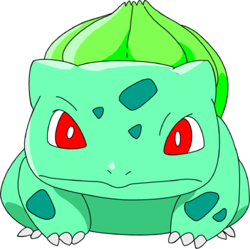 Bulbasaur The Seed Pokemon - Bulbasaur Os Png (351x350), Png Download