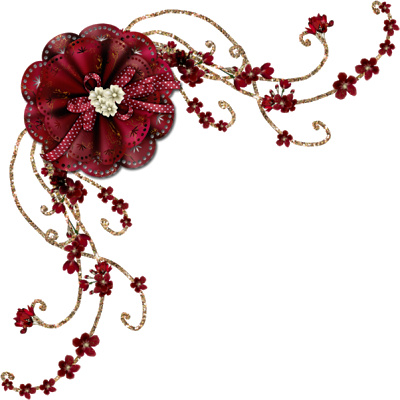 Gifs Fôfos - Maroon Flowers Clip Art (400x400), Png Download