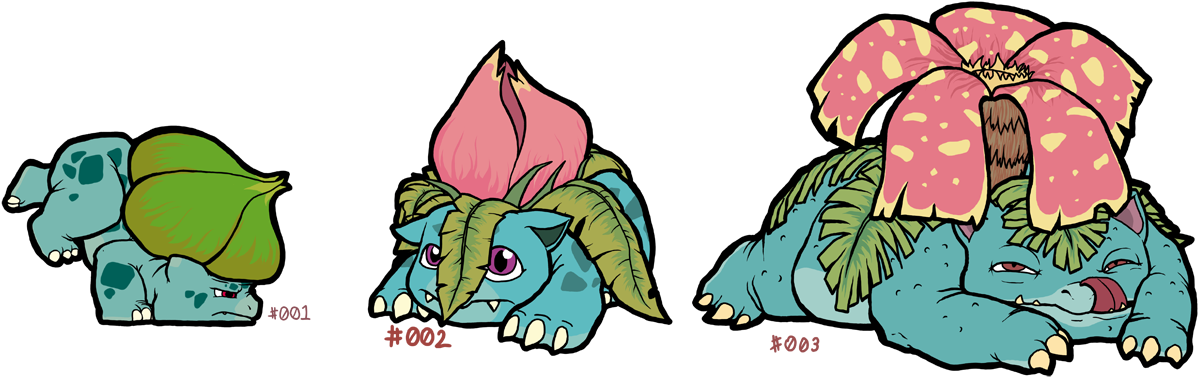 Chester The Bulbasaur - Cartoon (1280x434), Png Download