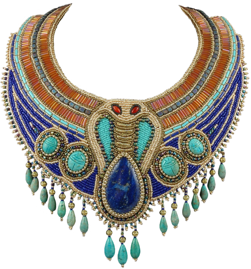 Graphic Royalty Free Stock Egyptiannecklace By Lokilanie - Egyptian Jewelry Png (850x940), Png Download