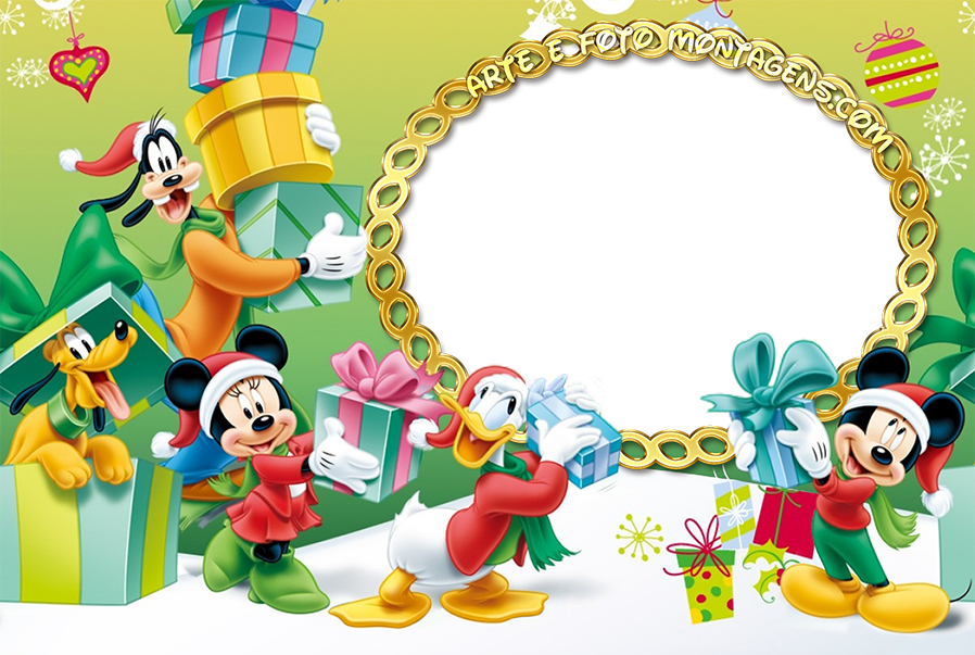 Molduras - Merry Christmas Wishes Disney (898x603), Png Download