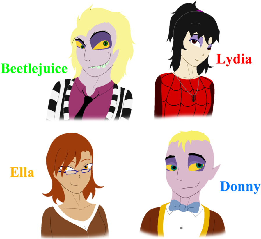 Main Characher Relationship To Each Other By Fableworldna - Beetlejuice (917x872), Png Download