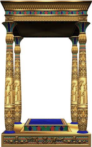 Free Png 3d Egyptian Architecture Png Images Transparent - Egyptian Column Art (480x600), Png Download