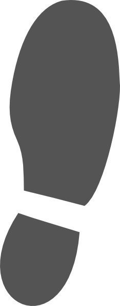 Shoe Print (234x595), Png Download