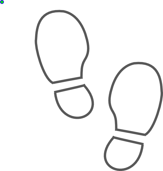 Shoe Print Outline Printable - Clip Art (570x596), Png Download