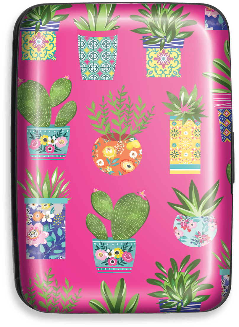 Succulents Credit Card Case - Punch Studio Llc (1200x1200), Png Download