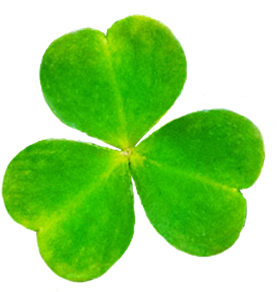 Patrick's Day - Shamrock (413x419), Png Download