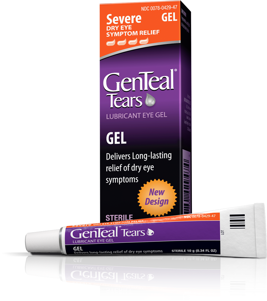 Genteal® Tearssevere Lubricant Eye Gel - Genteal Tears Eye Drops, Lubricant, Mild, Twin Pack (1440x1340), Png Download