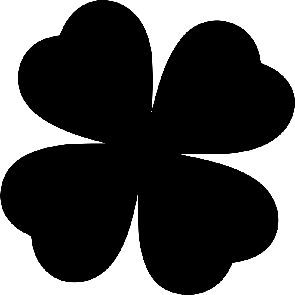 Lucky Patrick Saint Hat Cylinder Clover Four Leaf Comments - Lucky Icon Png (981x982), Png Download