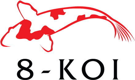 8-koi - Koi Fish Logo (450x284), Png Download