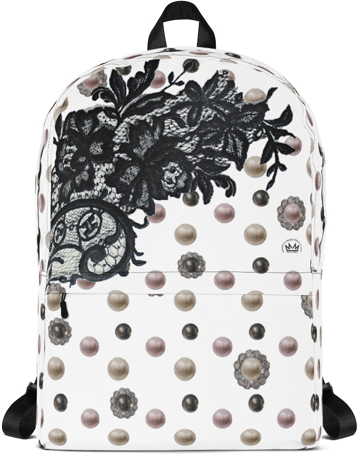 "black Lace Coquette" By Mariela Backpack - Garment Bag (1000x1000), Png Download