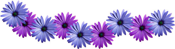 Violet Flower Vines Png (700x261), Png Download